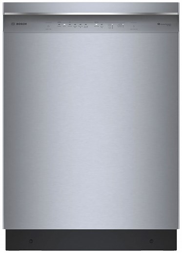 Bosch 300 Series 24-Inch Recessed Handle Dishwasher in Stainless Steel - SHE53C85N