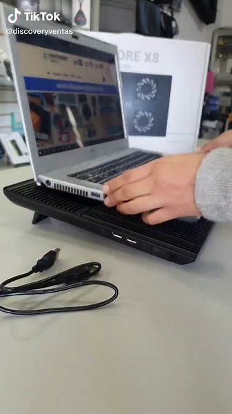 Cooler DeepCool Multi Core X8 #cooler #deepcool #ventilador #laptop #aluminio