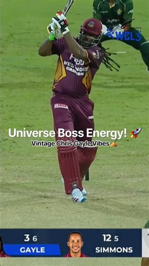 Vintage Chris Gayle 💣😎| WCL 2026 WICH #chrisgayle #wcl2026 #gayle #westindies #cricket #shorts
