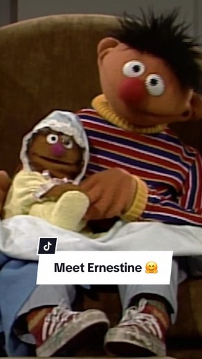 Do you see the family resemblance? 😂 #SesameStreet #Ernie #Ernestine #Family #Cousins #OldSchoolSesame