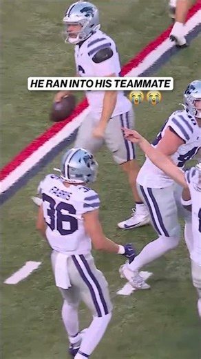 OHH NOOO 🤦‍♂️ #fumble #football #cfb #big12 #muff #punt