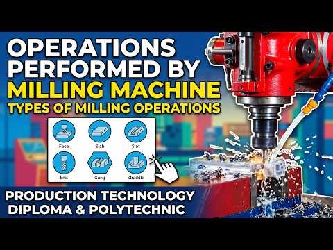 Operations Performed by Milling Machine | Types of Milling Operations | Diploma & Polytechnic