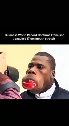 KNOWLEDGE HUB | 😮 Guinness World Record: Francisco Joaquín’s 17 cm Mouth Stretch • The Guinness World Records officially confirmed it. • Francisco Joaquín... | Instagram