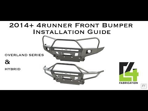 2014+ 4runner Front Bumper Installation Guide