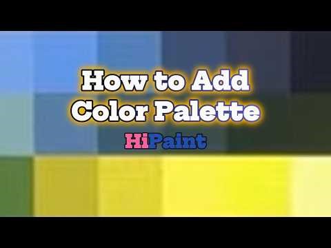 HIPAINT: HOW TO ADD/IMPORT Palettes #hipaint