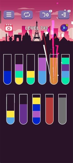 water sort puzzle level 743 guru #games