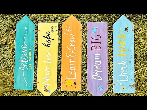 Empower Your Space: Inspirational Wall Hangings DIY – Motivational Quotes Edition"#diy #art