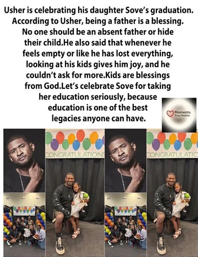 “Education Is One of the Greatest Legacies” 📚 — Usher Honors Daughter Sove #shorts