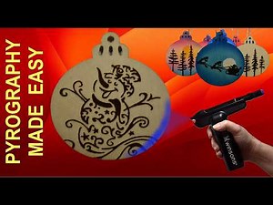 Wood Burning - easy Christmas Ornaments & Gifts (Winsor Spray Marker Review)