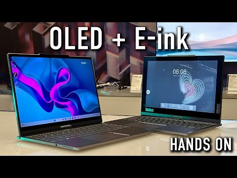 Lenovo ThinkBook Plus Twist HANDS ON: Color E-Ink and OLED in one Laptop