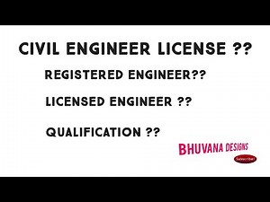 LICENSED REGISTERED ENGINEER (CIVIL ENGINEER)
