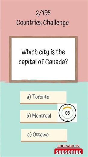 Capital of Canada # country and capital