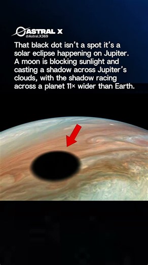 That black dot on Jupiter isn't a spot, it's an eclipse