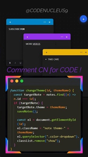 🤩🔥 CSS Amazing Stiky Notes App with HTML CSS & JS ||#coding #webdevelopment #htmlcssjs #shorts