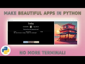 How to make BEAUTIFUL APPS in PYTHON (Tkinter Advanced tutorial)