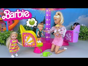 Barbie & Ken Doll Family - Tommy Gets Sick at the Carnival