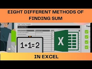 Different methods of finding SUM using simple formula in Excel