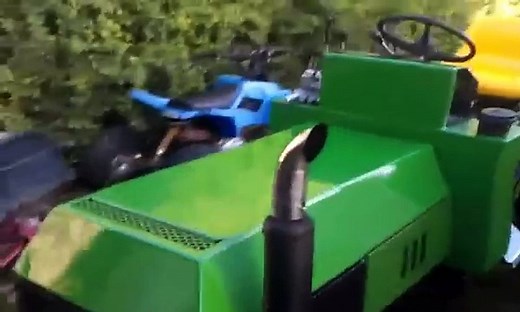 homemade 4wd articulating garden/lawn tractor