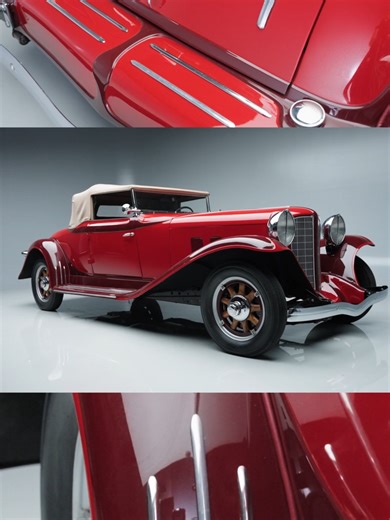 A rolling piece of automotive art. This one-off 1932 #Auburn 8-100 #cabriolet features a #custom body by Edden Body Works and a documented ownership #history and #restoration. Elegant, rare in execution and rich in history. Watch it cross the block during the 2026 #Scottsdale Auction with No Reserve, Jan. 17-25 at WestWorld. Learn more on Barrett-Jackson.com