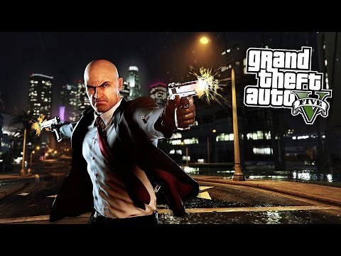 GTA 5 PC Mods - HITMAN: AGENT 47 MOD w/ MISSIONS! GTA 5 Hitman Mod Gameplay! (GTA 5 Mods Gameplay)