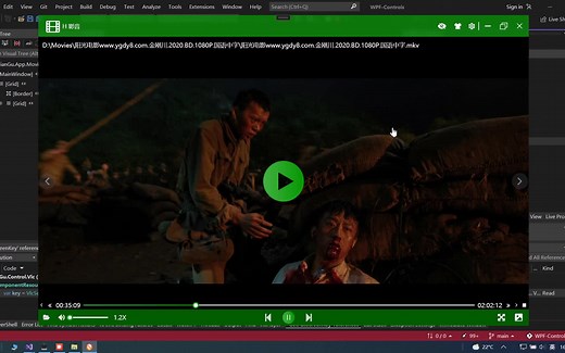 【WPF-Controls示例】Vlc视频播放器