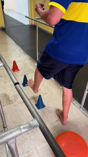 Circuito de marcha para paciente pós AVC #fisioterapia #for
