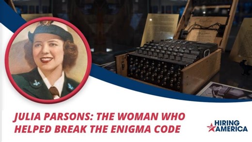 Julia Parsons: The Woman Who Helped Break the World War II Enigma Code | Hiring America