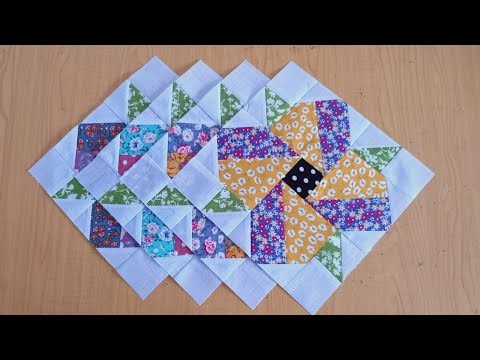 Coolest flower Quilt pattern ever I Made