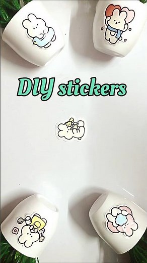 How to Make Stickers at Home ✨ | Easy DIY Sticker Tutorial #shorts