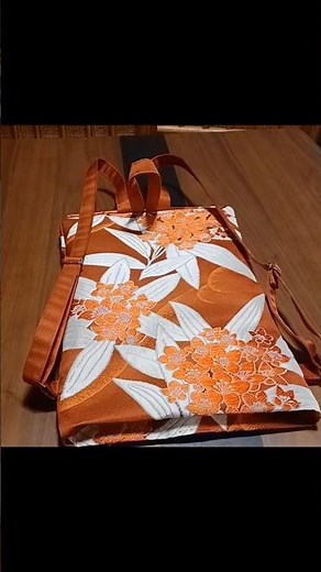 帯のリュック 小さめ 作り方 縦39㎝横28㎝マチ10㎝