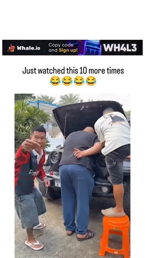 @ComicCove on Instagram: "Instagram shares an 88-second video compilation of slapstick pranks at an apparent Asian auto shop, where a lit cigarette stub in a shoe triggers chain reactions of falls, spills, and exaggerated reactions among workers. Authored by Rwanda travel blogger , the caption emphasizes its addictive humor, driving 2.7 million views and 2,740 likes in under 24 hours through relatable, low-stakes chaos. User replies highlight standout moments like infectious laughter from partic