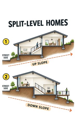 🏡 SPLIT-LEVEL HOUSE DESIGN #shorts