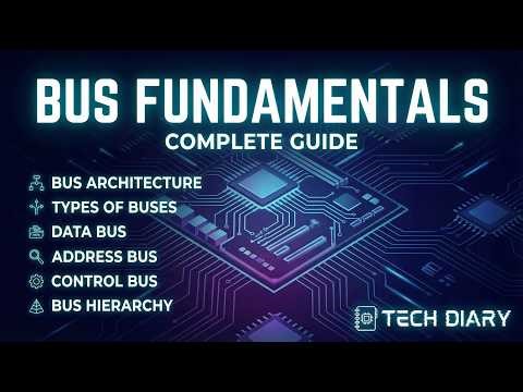 🚀Part 3 - Fundamentals & Bus Architecture | Data Bus, Address Bus, Control Bus & Bus Hierarchy