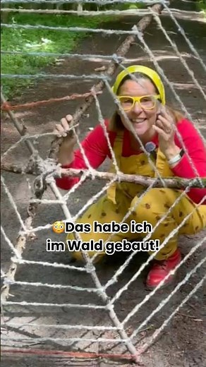 😳 DAS habe ich gebaut! 🌳 Riesiges Spinnennetz aus Ästen & Wolle