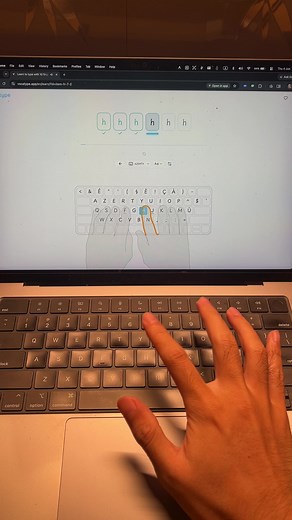 learn to type azerty with 10 fingers #vocatype #azerty #touchtyping | touch typing