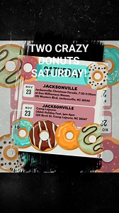 TWO LOCATIONS ON SATURDAY... FIRST LOCATION. Hello Jacksonville...