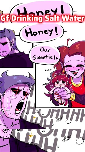 GF Drinking Salt Water [FNF Comic📖] #fnf #fridaynightfunkin #shorts