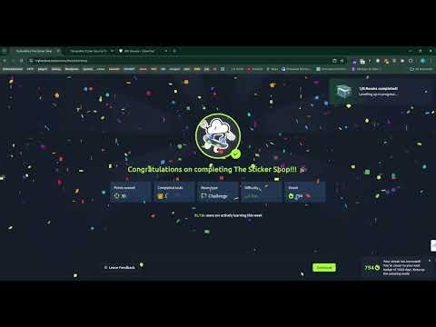 The Sticker Shop Tryhackme room walkthrough #xss #hackinfo #rce