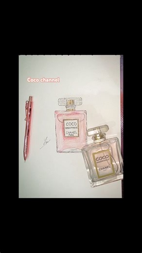 Coco chanel perfume #art #pencildrawing #sketch #coco #chanel #viral #shorts
