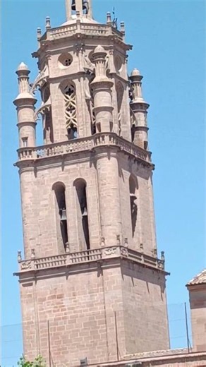 Toma 2/3 Llamada a misa en la parroquia de Los Arcos, Navarra. #campanas