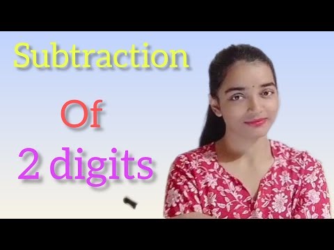 Subtraction of 2- digits number #maths