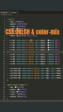 Master CSS OKLCH & color-mix #shorts #csstricks