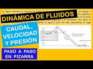 Ecuación de Bernoulli - Calculando el caudal o flujo volumétrico y presiones manométricas
