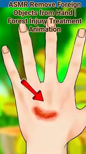 38K views · 165 reactions | ASMR Remove Foreign Objects from Hand | Forest Injury Treatment Animation | Akhilesh Yadav | Facebook