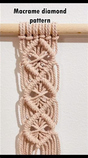 Macramé Diamond Pattern Variations Tutorial 2 | Creative Knotting Ideas for Unique Designs #shorts