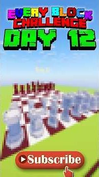 EVERY BLOCK... 1 BUILD... Day 12 of Every Block Challenge #minecraft #minecraftchallenge #shorts