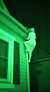 Ghost Caught Laughing in Night Vision After Swing Collapse 😱👻