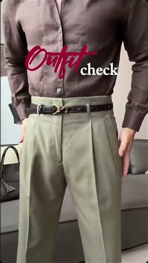 Men’s High-Waist Straight-Leg Dress Pants