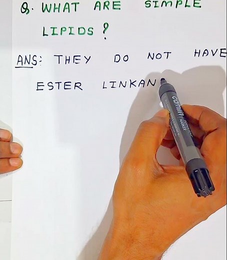 What are simple lipids? #shorts