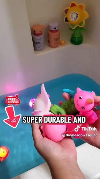 Bath time turns into a mini pool party 🎉 thanks to these cute light-up bath toys! Durable, colorful, and my kids can’t get enough 🛁💡@TOYSTIK #bathtimemagic #momlife #funforkids #momapproved #tiktokfinds